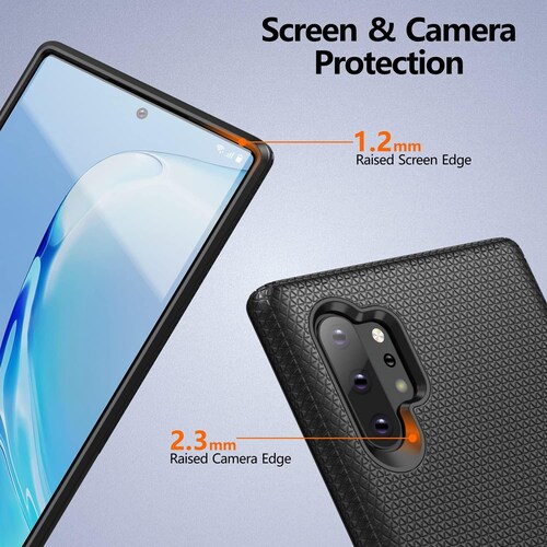 Funda Funda Galaxy Note 10 Plus Case Spigen Liquid Air p atte Black