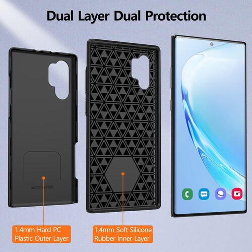 Funda Funda Galaxy Note 10 Plus Case Spigen Liquid Air p atte Black