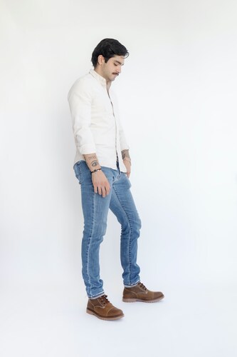 Botín En Cuero Vacuno Genuino Casual Estilo Outdoor Urbano Para Hombre.