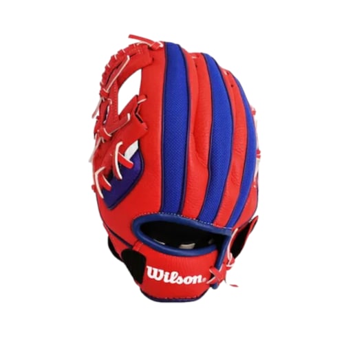 Guante de Beisbol Wilson A200 10in Rojo Azul Zurdo