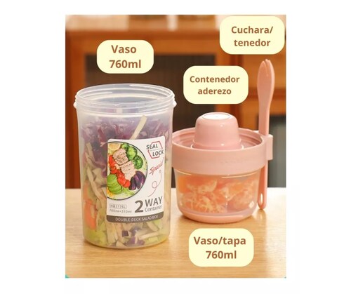 Contenedor Hermético para almacenar alimentos.