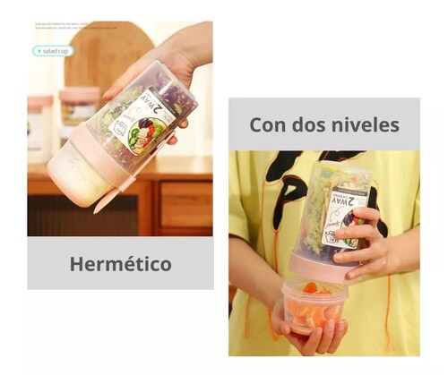 Contenedor Hermético para almacenar alimentos.