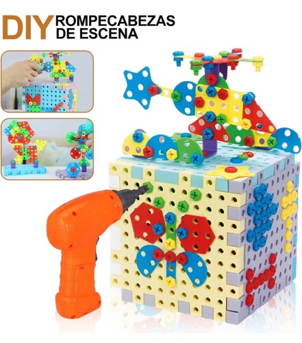 Juguete didáctico construcción 3D 242 pzas.