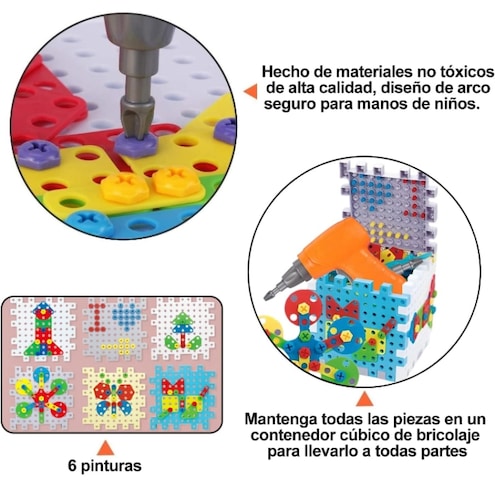 Juguete didáctico construcción 3D 242 pzas.