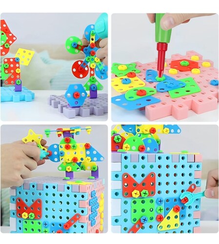 Juguete didáctico construcción 3D 242 pzas.
