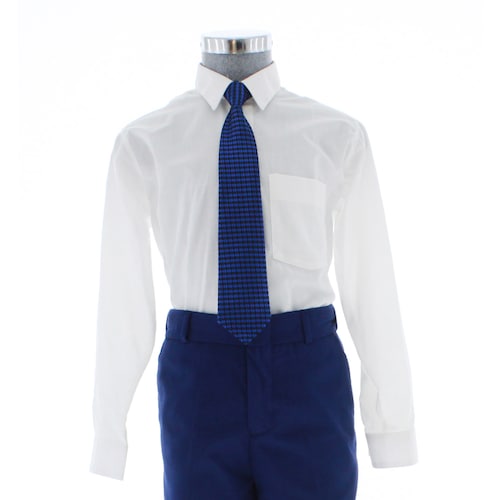 Camisa De Vestir Niño Color Blanco Manga Larga 3530 2 A 18 Años