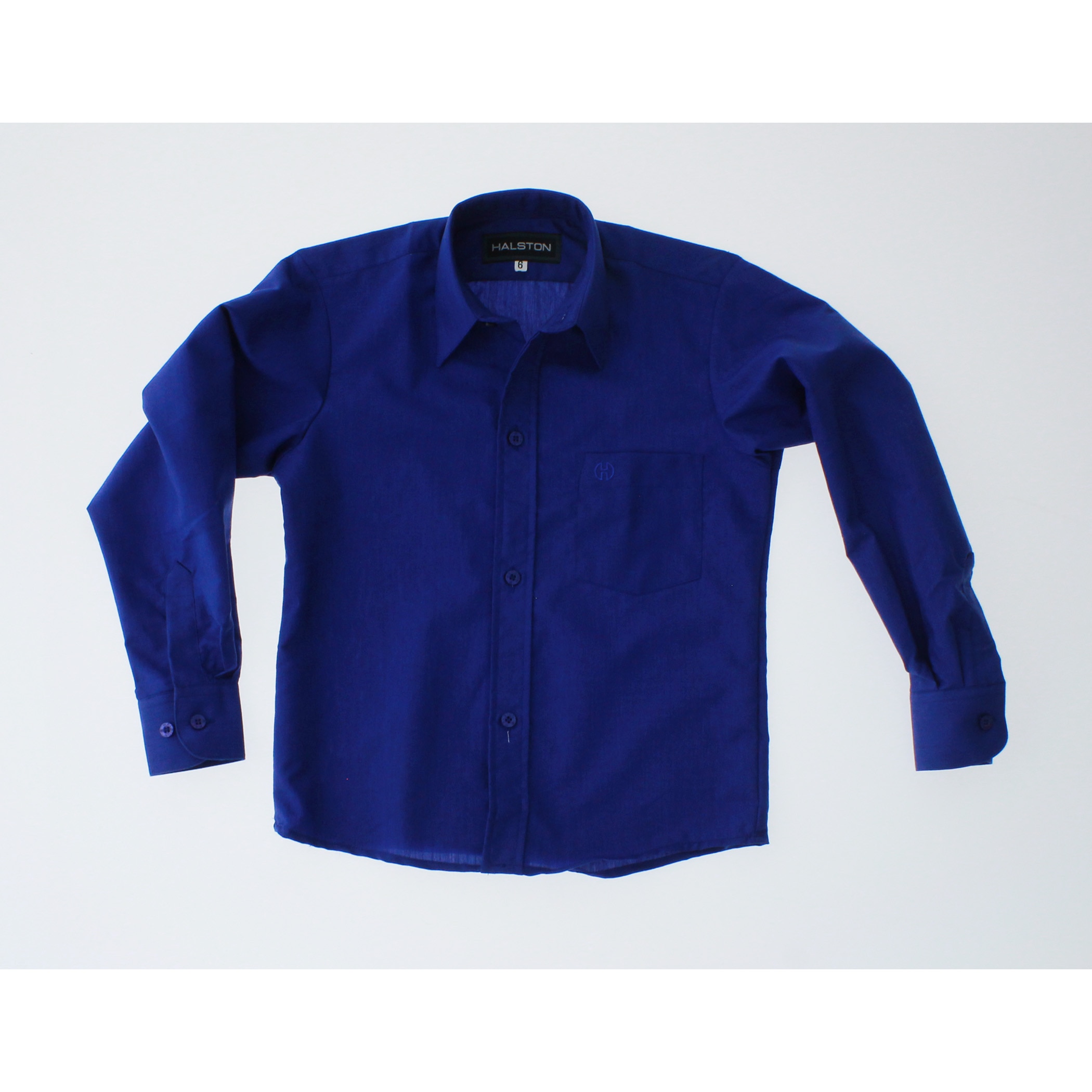 Shops camisa color azul electrico