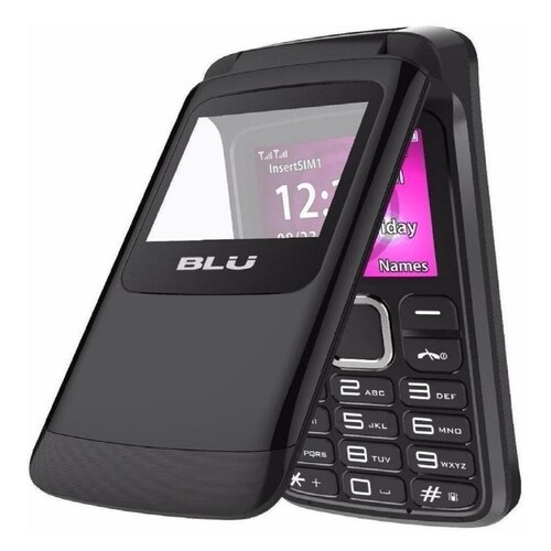 Celular Flip Blue Zoey Flex 2g Economico Color Negro adultos Mayores.