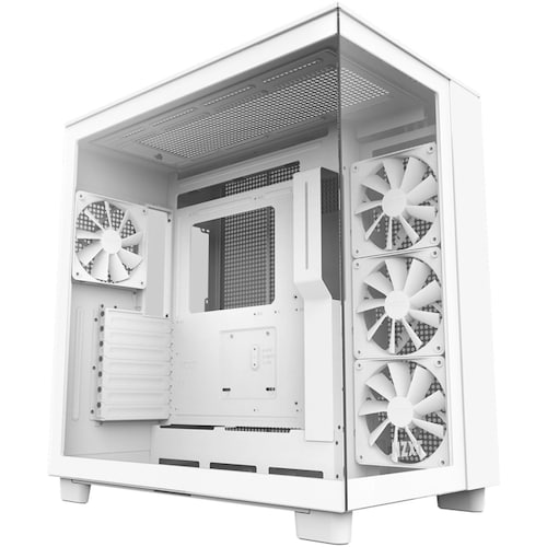Gabinete Gamer NZXT H9 Flow ATX 4 Fan Cristal Templado Blanco CM-H91FW-01 