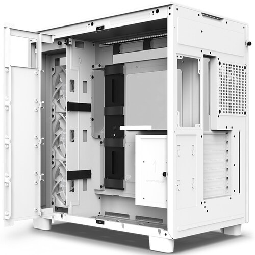 Gabinete Gamer NZXT H9 Flow ATX 4 Fan Cristal Templado Blanco CM-H91FW-01 