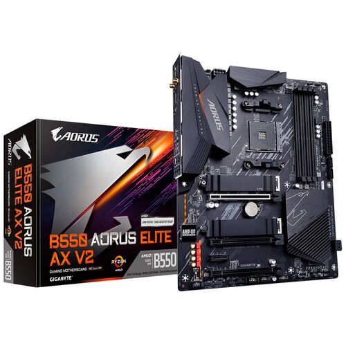 Tarjeta Madre AORUS B550 AORUS ELITE AX V2 AMD AM4 DDR4 ATX RGB 
