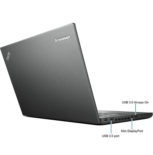 LAPTOP Thinkpad T450, Intel Core i-5a gen - 8GB - 256GB SSD, 14",  REACONDICIONADO