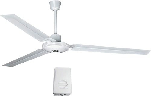 Ventilador de techo iGoto V5670-W blanco con 3 aspas, 56" de diámetro 110 V - 127 V