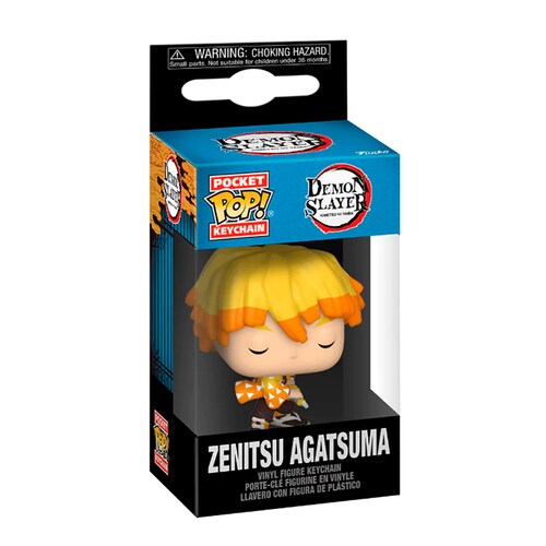 Funko Pop Llavero Zenitsu Agatsuma Demon Slayer Anime Manga Figura Original