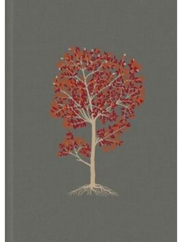 Biblia NTV De Estudio Del Diario Vivir Letra Grande Gris Tapa Dura Tela Diseño Árbol