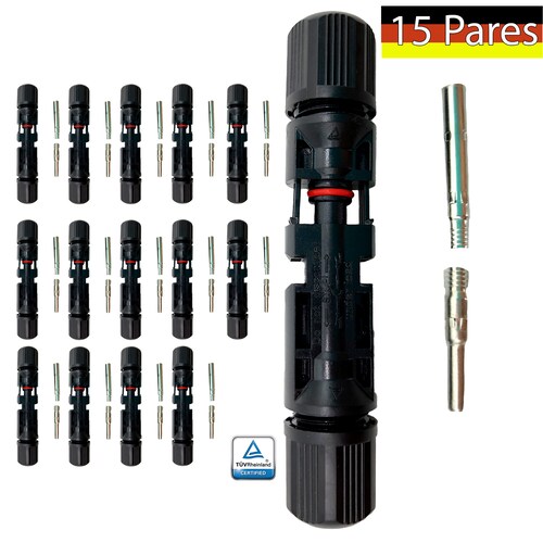 Conector Mc4 15 pares Panel Solar