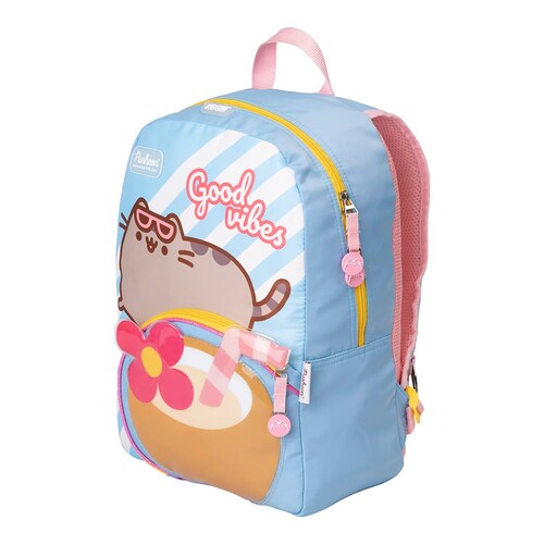 Mochila Gato Pusheen The Cat Coconut Azul Kawaii