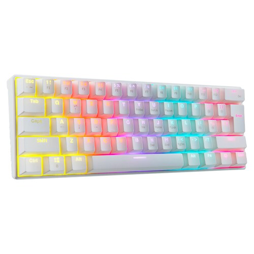 Teclado Gamer Mecanico XPG SUMMONER MINI Switch Blue RGB USB Blanco SUMMONERMINI61BL-WHCES 