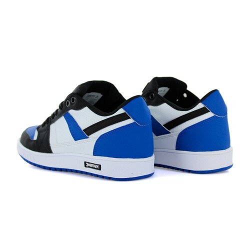 Tenis Newk Unisex Dudley Color Azul Negro Blanco.