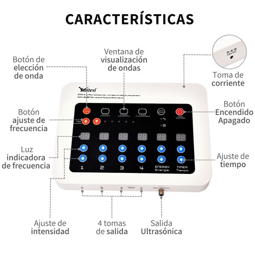 Ultrasonido Terapéutico Electroestimulador Tens Ems Portatil
