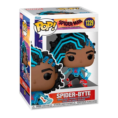 Funko Pop Spider Byte #1229 Spider Man A Traves Del Spider Verso Figura Original