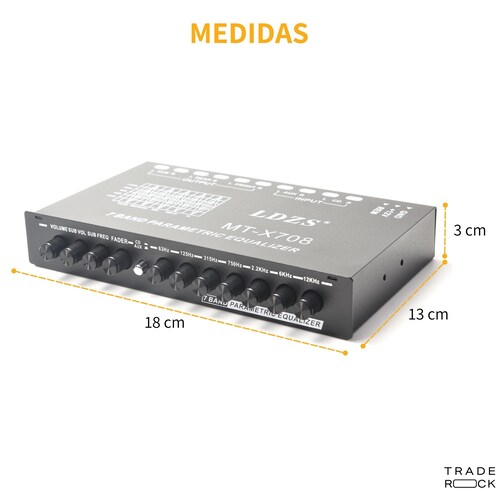 Ecualizador Paramétrico Profesional Para Auto De 7 Bandas