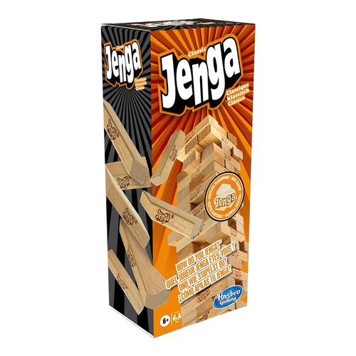 juego de mesa Jenga Clasico marca Hasbro Gaming A2120