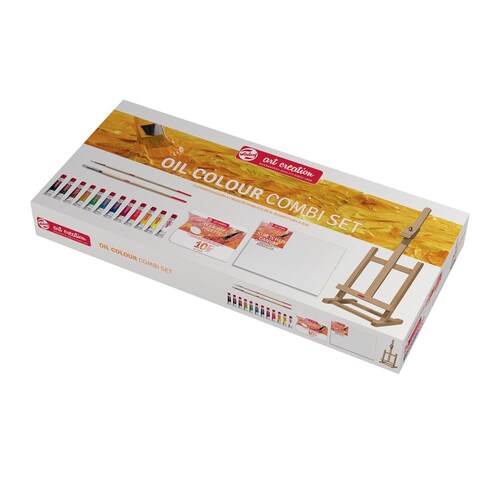 Kit Basico De Pintura Al Oleo Art Creation + Caballete
