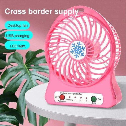 Ventilador Mini Portátil de Escritorio 3 Velocidades.