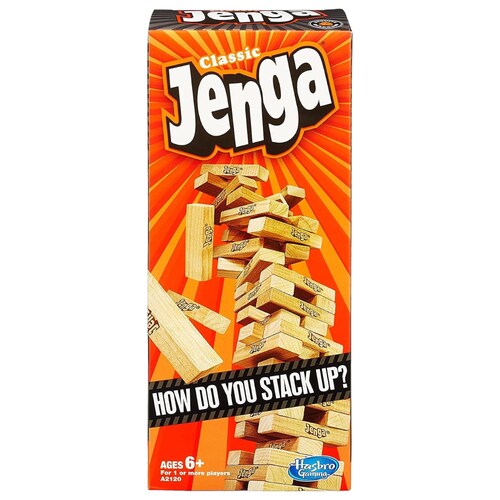 juego de mesa Jenga Clasico marca Hasbro Gaming A2120