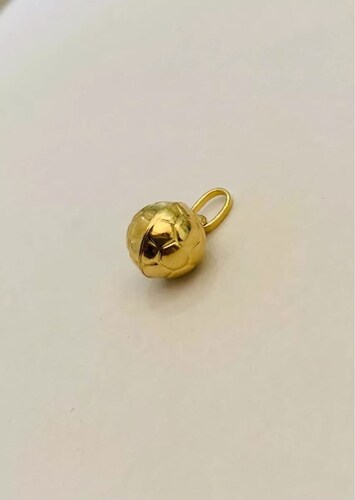 Kit Cadena Con Dije Balón Futbol Oro 14 K+ Obsequio