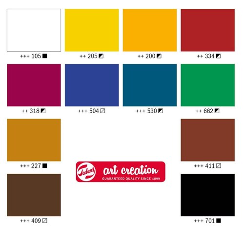 Set De Pinturas Oleo Art Creation 12 Colores 12ml C/u