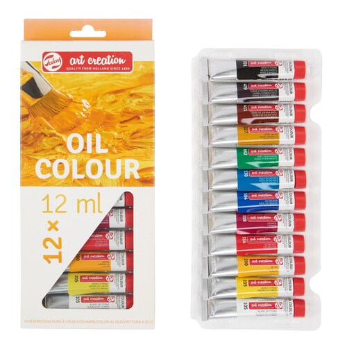 Set De Pinturas Oleo Art Creation 12 Colores 12ml C/u