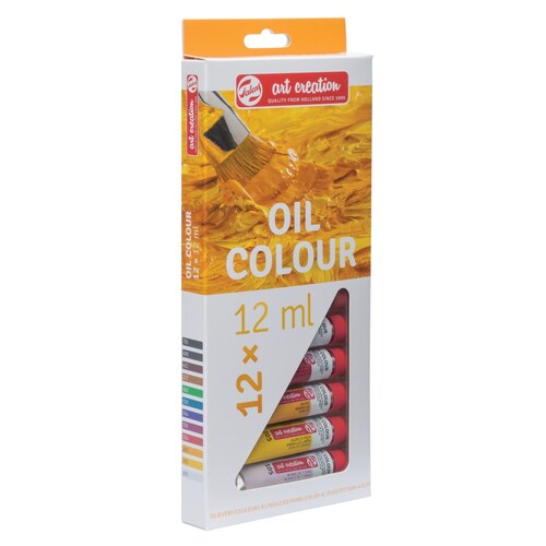 Set De Pinturas Oleo Art Creation 12 Colores 12ml C/u