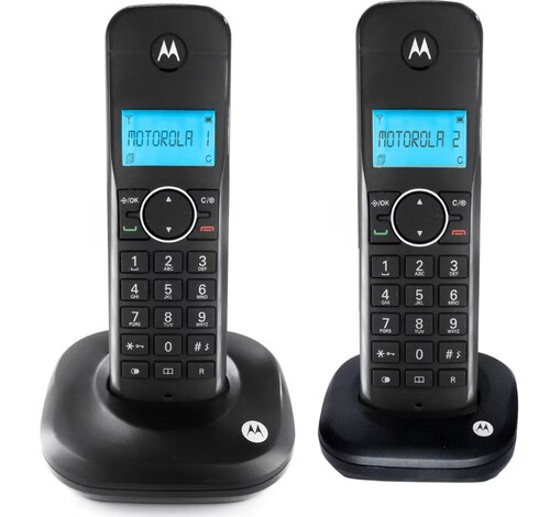 TELEFONOS MOTOROLA MOTO500ID-2 INALAMBRICOS COLOR NEGRO