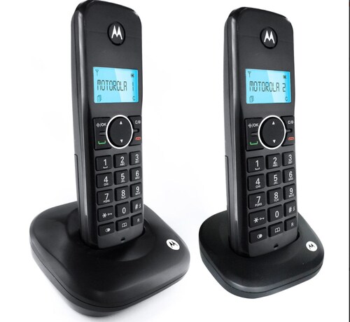 TELEFONOS MOTOROLA MOTO500ID-2 INALAMBRICOS COLOR NEGRO