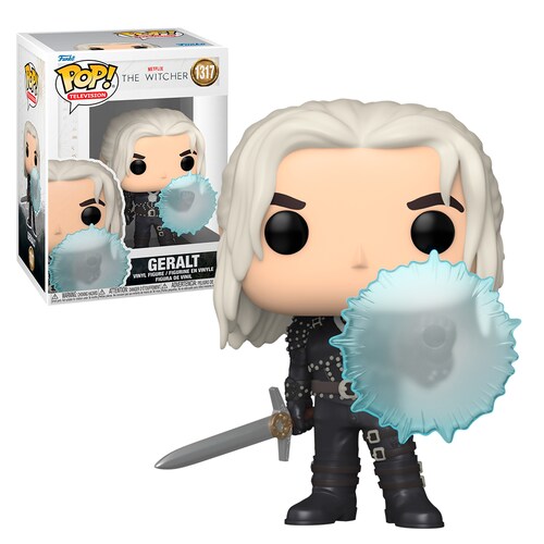 Funko Pop Geralt Con Escudo #1317 The Witcher Netflix Serie Figura Original