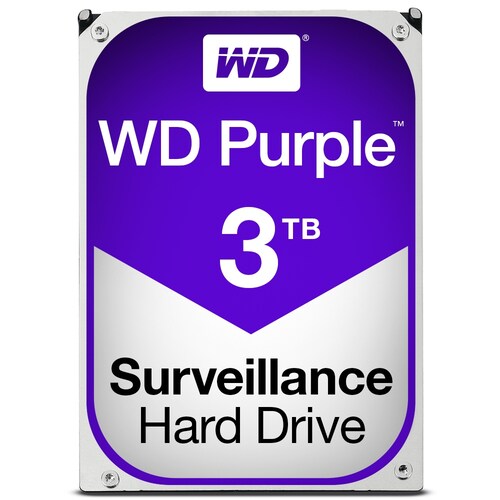 Disco Duro para Videovigilancia Western Digital WD Purple 3.5''3TB SATA III 6 Gbit/s, 64MB Cache