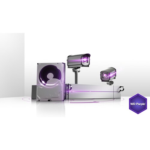 Disco Duro para Videovigilancia Western Digital WD Purple 3.5''3TB SATA III 6 Gbit/s, 64MB Cache
