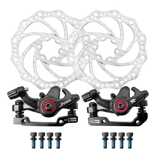 Freno de Disco Mecánico Rotores y Calipers Bicicleta Acero D160/t160