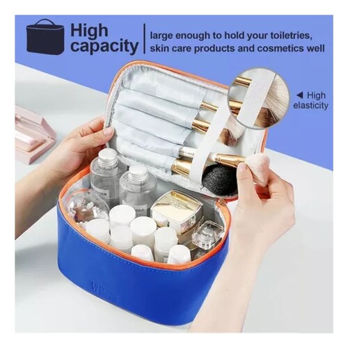 Bolsa De Maquillaje Cosméticos Viaje Organizador Impermeable Rosa