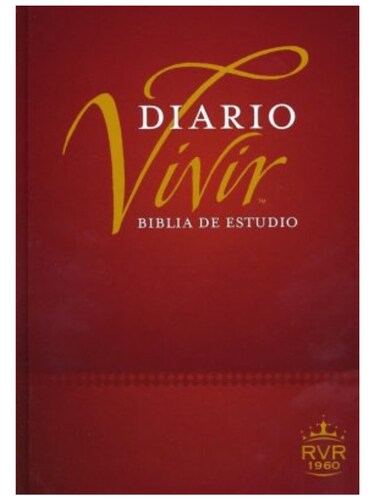 Biblia Rvr60 De Estudio Del Diario Vivir Tapa Dura Vino Tinto