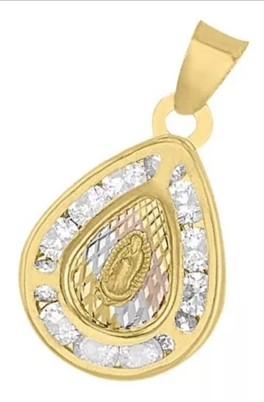 Collar Con Medalla De La Virgen De Guadalupe,oro 18 Kilates | Meses sin