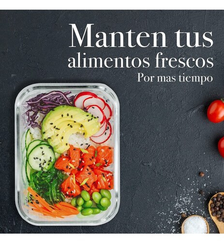 Set refractarios de cristal hermético 24 pzas