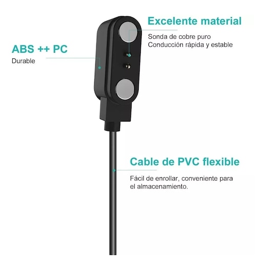Cable Cargador Dock Usb Compatible Con Smartwatch Smartband.