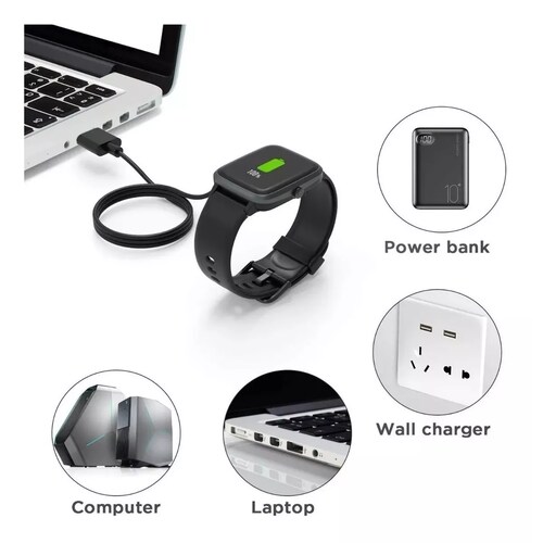Cable Cargador Dock Usb Compatible Con Smartwatch Smartband.