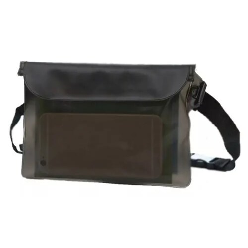 4 Bolsa Celular Impermeable Nadar Llave Mayoreo Cartera Agua Negro.
