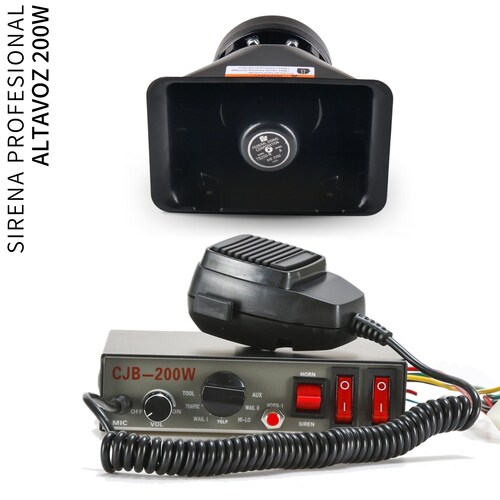 Sirena Profesional Altavoz 100w Pato Escolta Federal F1
