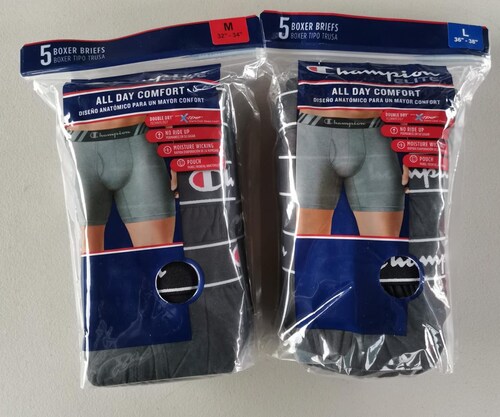 Champion Boxer Elite Ultra Confort Para Caballero 5 Piezas