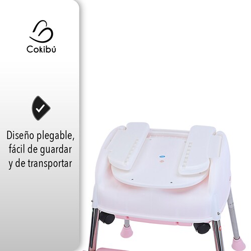 SILLA DE BEBÉ PARA COMER 3 EN 1 COLOR ROSA